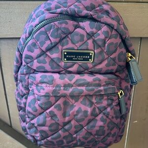 Marc Jacobs Black Quilted Backpack